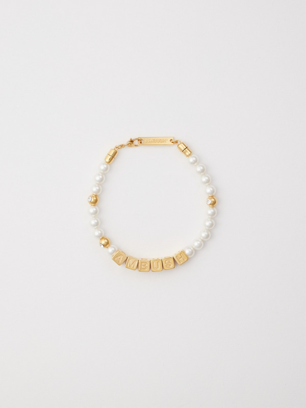 AMBUSH(アンブッシュ) 通販サイト 【PEARL LETTER BLOCK BRACELET】