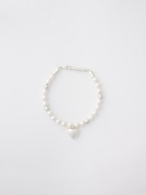 HEART CHARM PEARL BRACELET 詳細画像