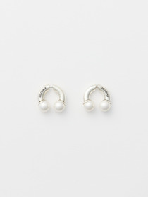 PEARL BARBELL EARRINGS 詳細画像