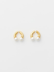 PEARL BARBELL EARRINGS 詳細画像