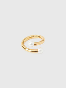 SMALL PEARL BARBELL RING 詳細画像