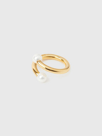 SMALL PEARL BARBELL RING 詳細画像