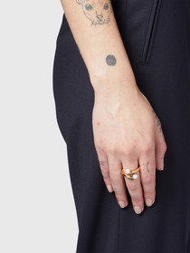 SMALL PEARL BARBELL RING 詳細画像