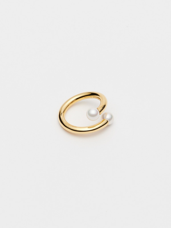 AMBUSH(アンブッシュ) 通販サイト 【SMALL PEARL BARBELL RING】