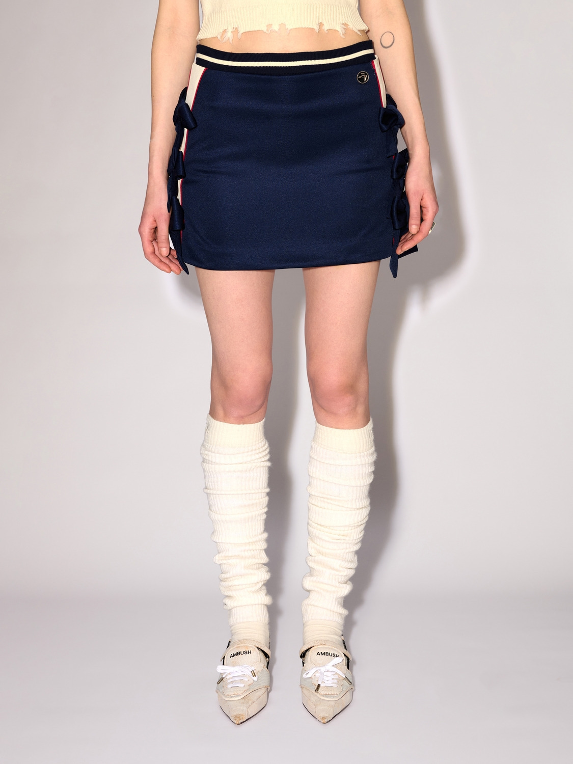 RIBBON MINI SKIRT 詳細画像 Navy 3
