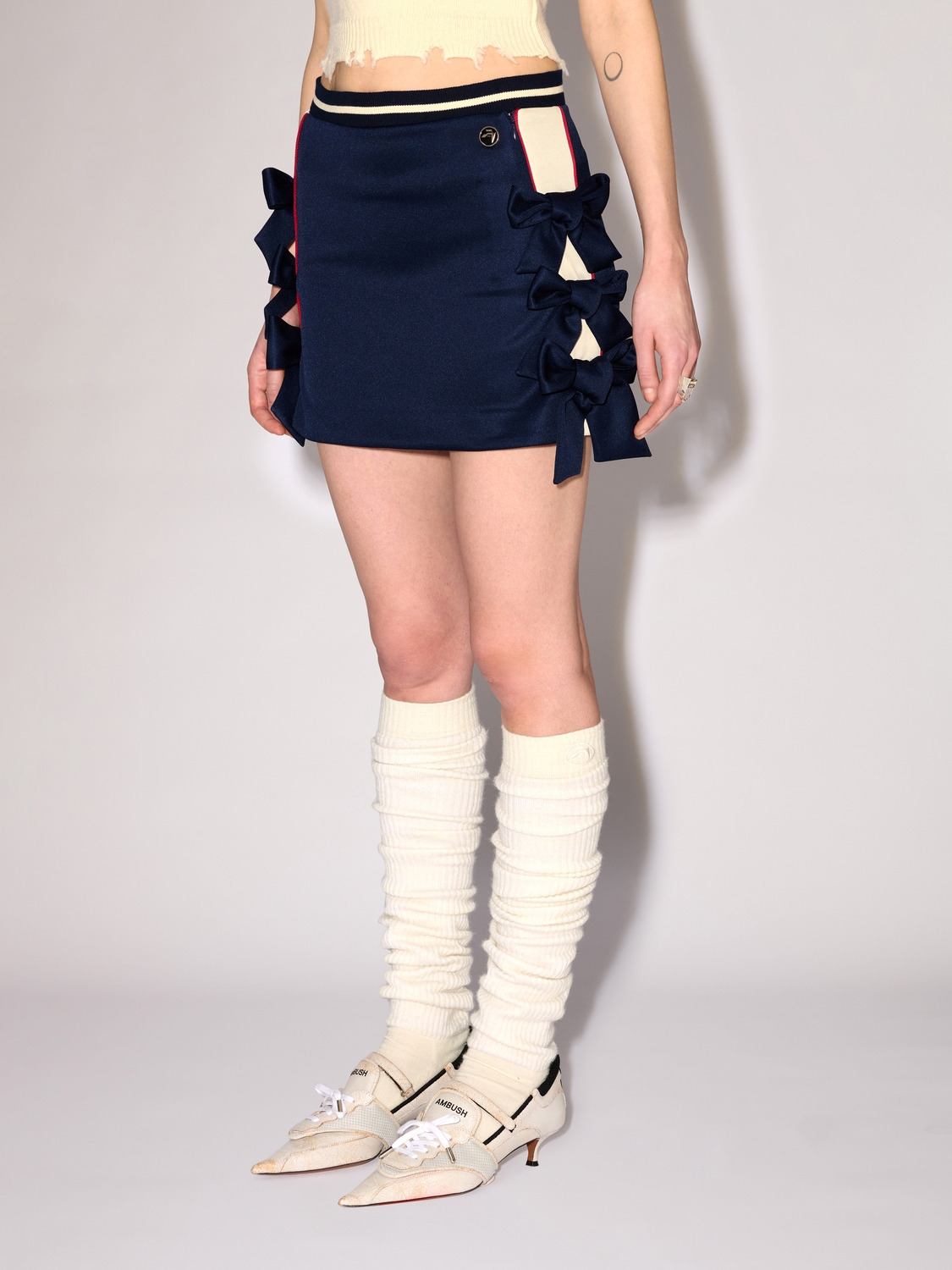 RIBBON MINI SKIRT 詳細画像 Navy 5