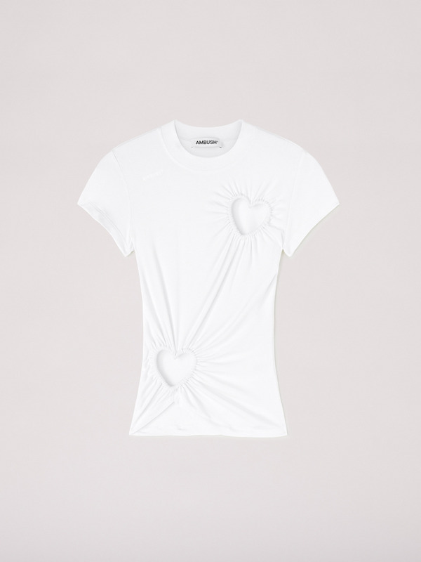 CUT OUT HEARTS T-SHIRT