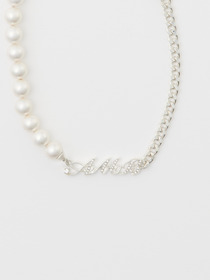 SERPENT LOGO NECKLACE CZ 詳細画像