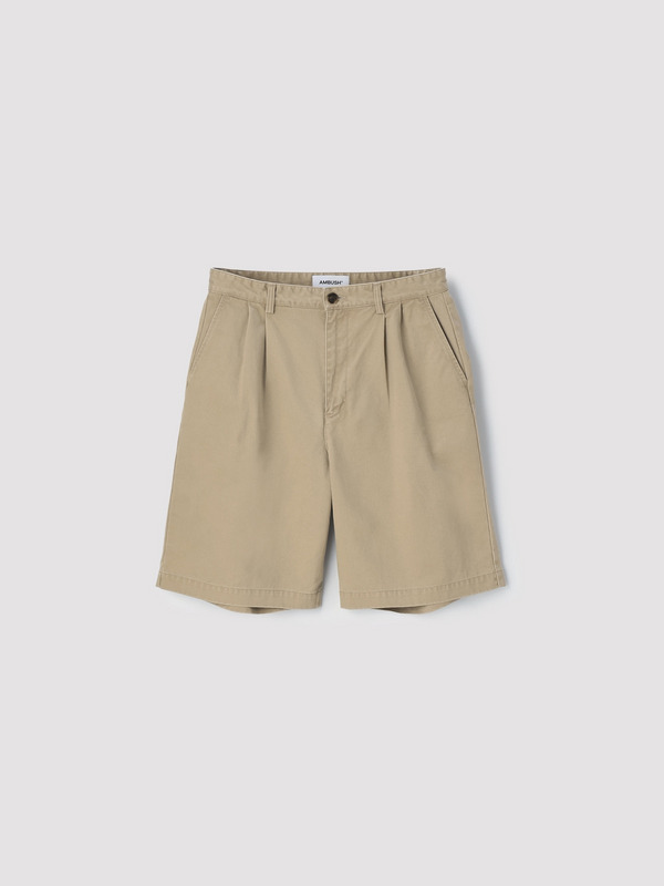 TUCK CHINO SHORT PANTS