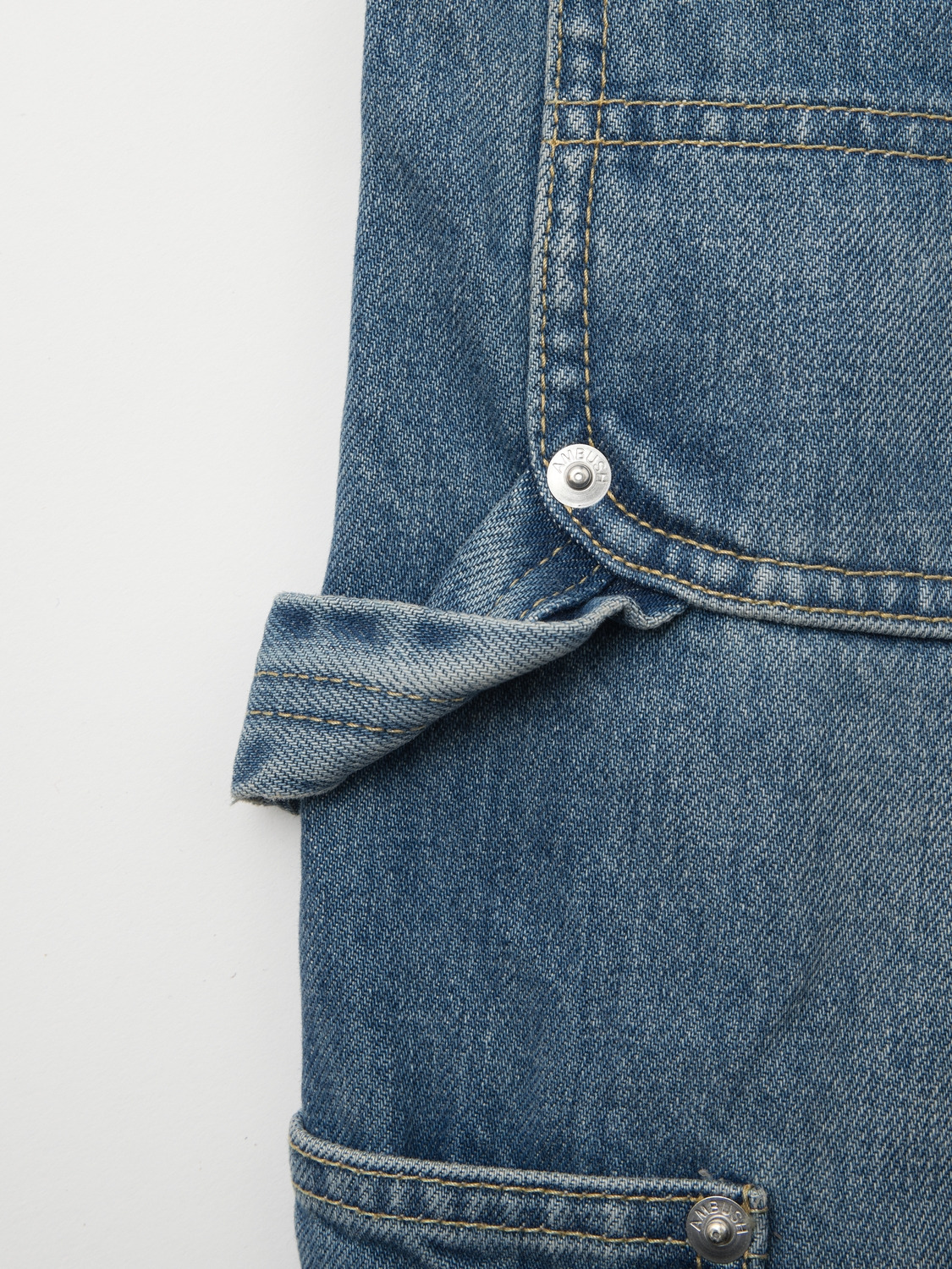 BRAID DENIM WORK PANTS 詳細画像 L.Blue 5