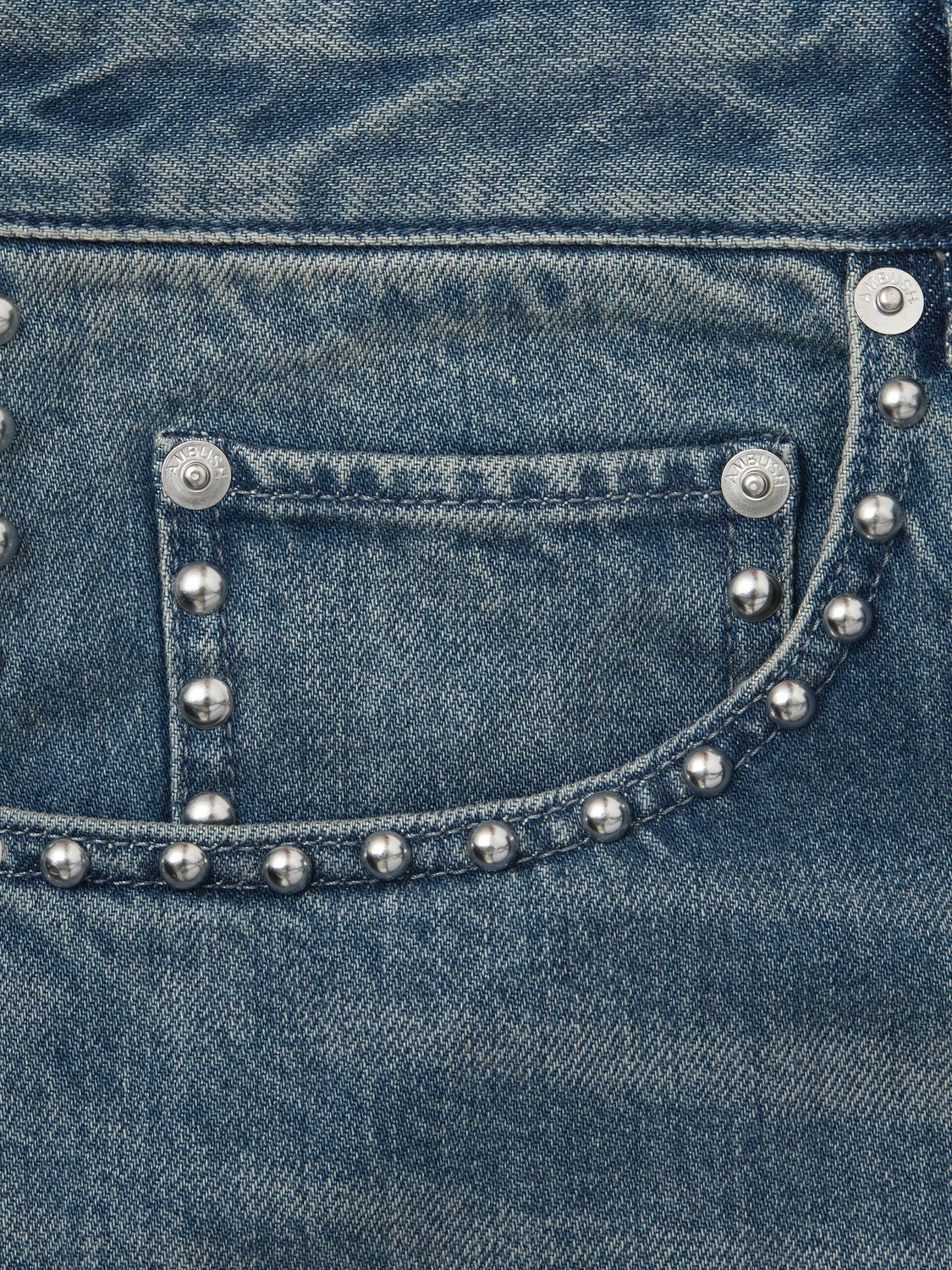 STUDS DENIM BAGGY PANTS 詳細画像 L.Blue 5