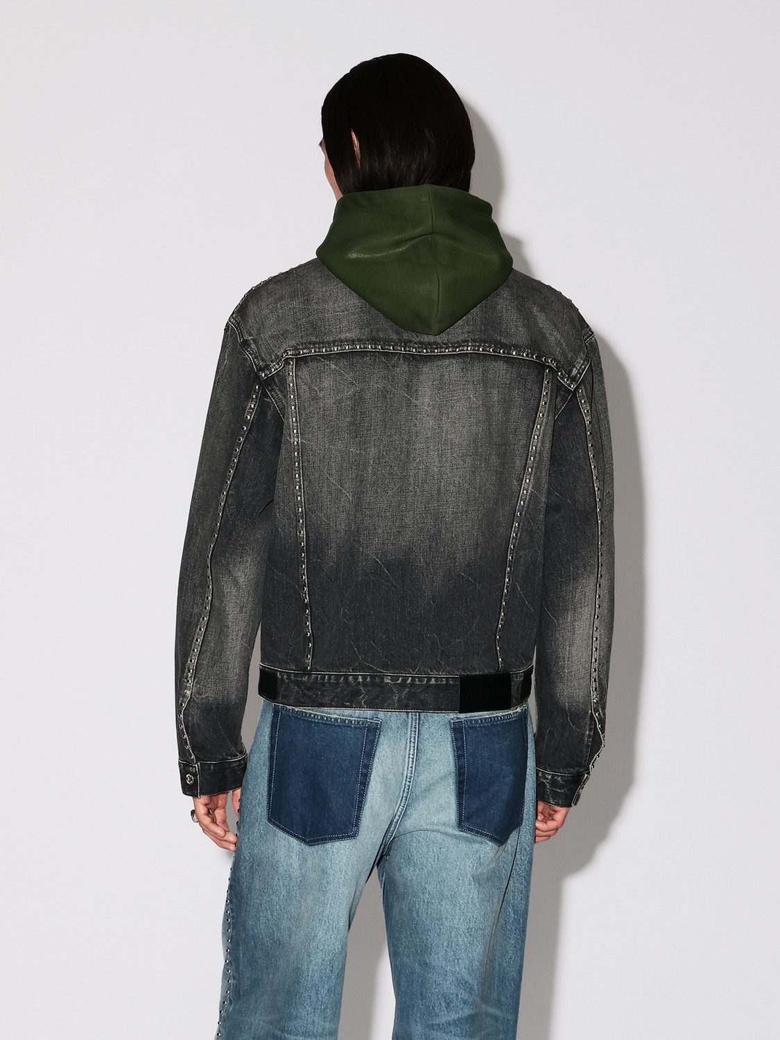 STUDS DENIM ZIP UP JACKET 詳細画像 Black 8