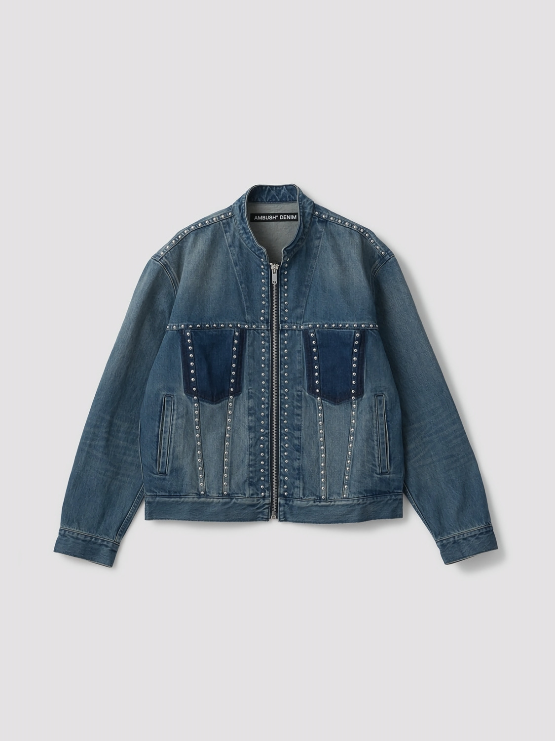 STUDS DENIM ZIP UP JACKET 詳細画像 L.Blue 1