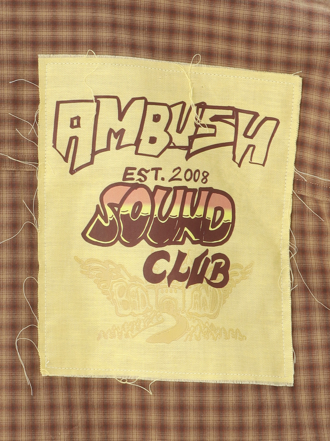 PATCHWORK CHECK SHORT SLEEVE SHIRT 詳細画像 Brown 5