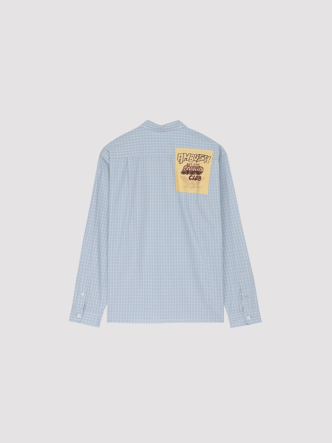 PATCHWORK CHECK LONG SLEEVE SHIRT 詳細画像 L.Blue 2