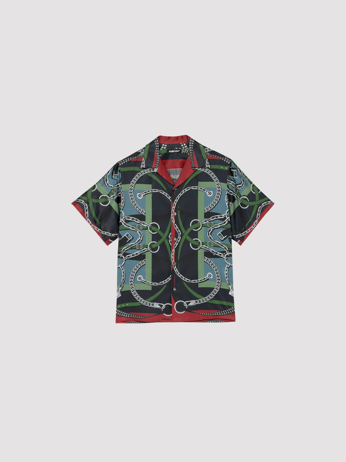 SCARF PRINT SHORT SLEEVE SHIRT 詳細画像 Navy 1