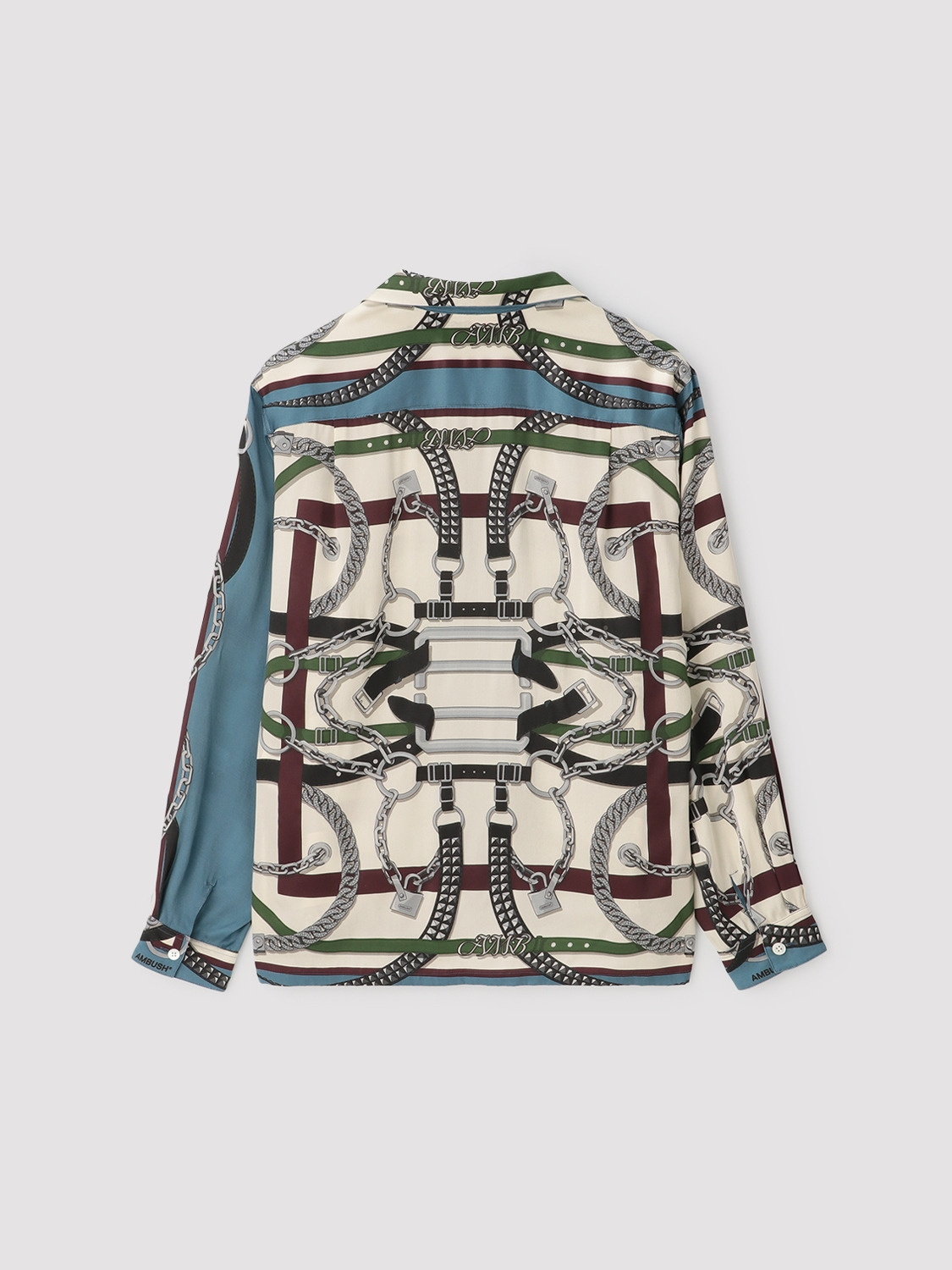 SCARF PRINT LONG SLEEVE SHIRT 詳細画像 O.white 2