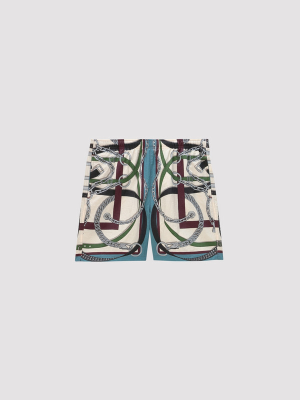 SCARF PRINT SWIM SHORTS