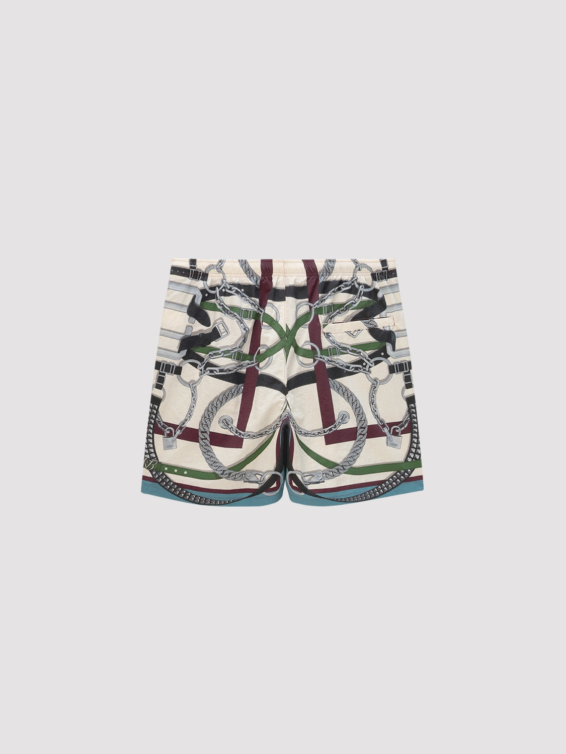 SCARF PRINT SWIM SHORTS 詳細画像 O.white 2