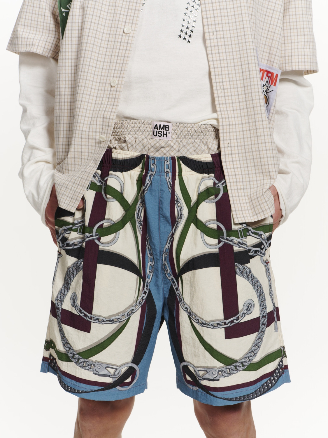 SCARF PRINT SWIM SHORTS 詳細画像 O.white 3