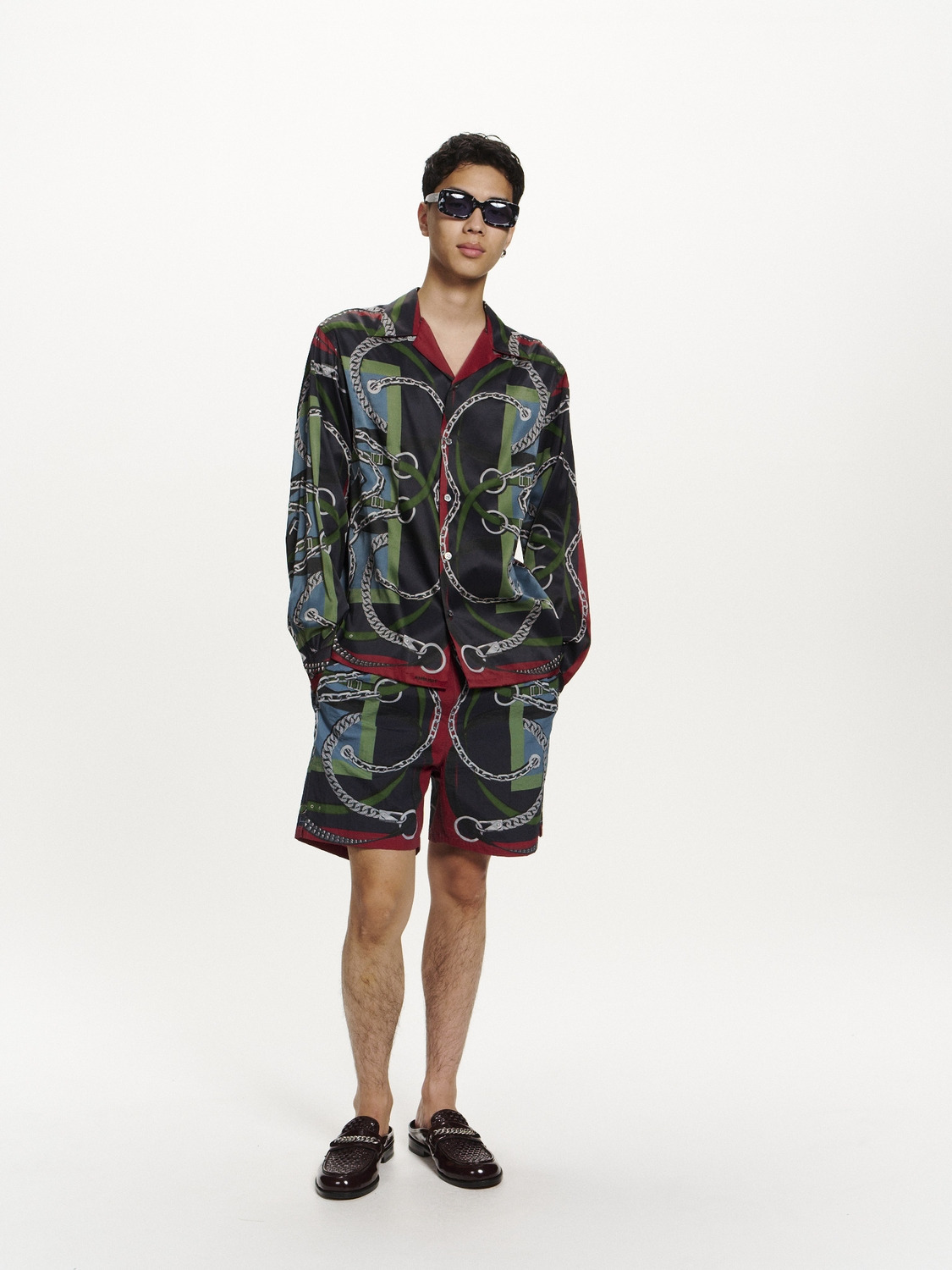 SCARF PRINT SWIM SHORTS 詳細画像 Navy 4