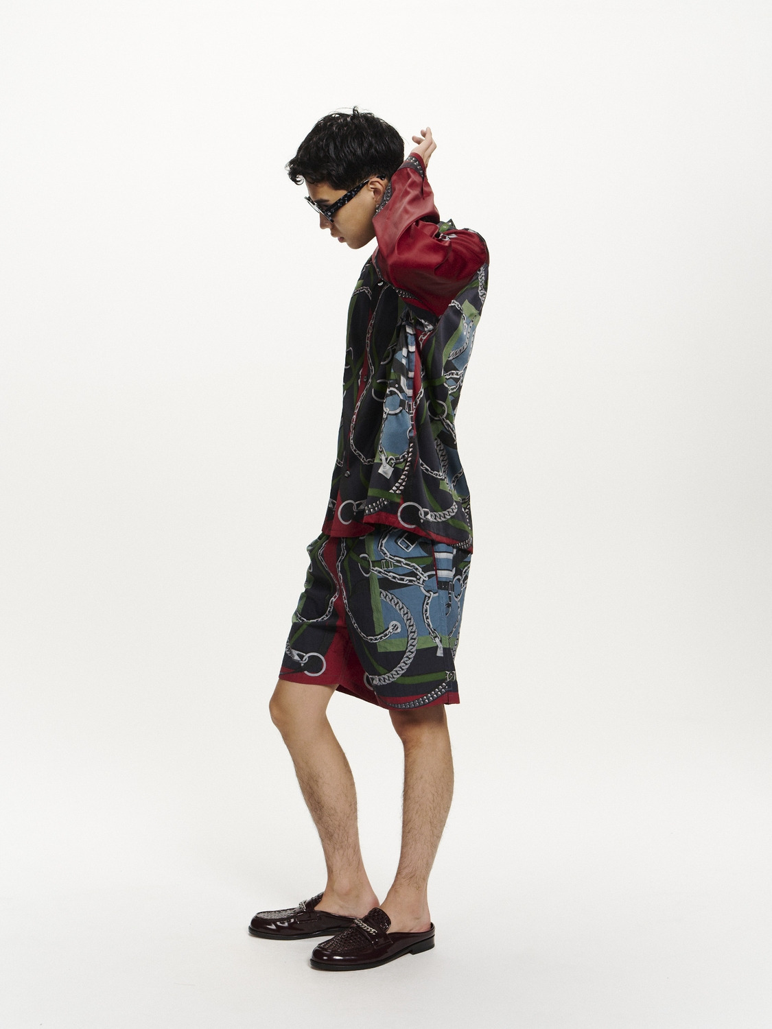 SCARF PRINT SWIM SHORTS 詳細画像 Navy 5