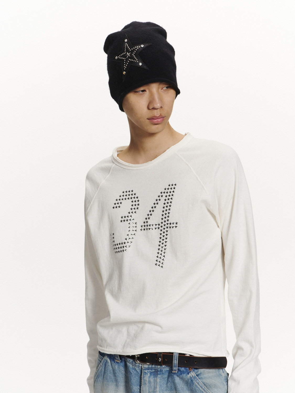 STAR 34' FITTED LONG SLEEVE T-SHIRT 詳細画像 White 8
