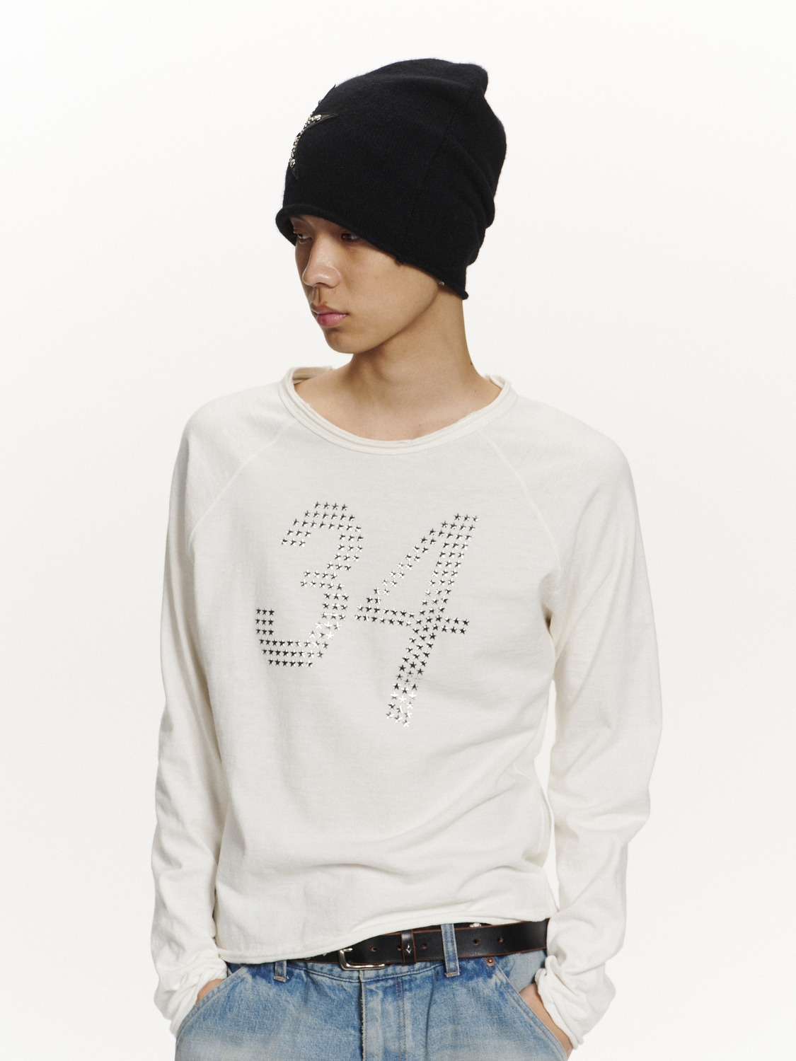 STAR 34' FITTED LONG SLEEVE T-SHIRT 詳細画像 White 9