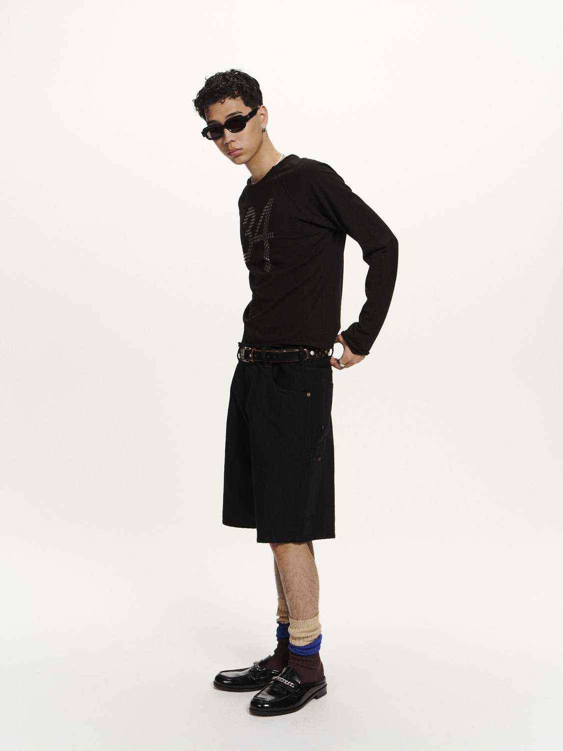 STAR 34' FITTED LONG SLEEVE T-SHIRT 詳細画像 Black 5