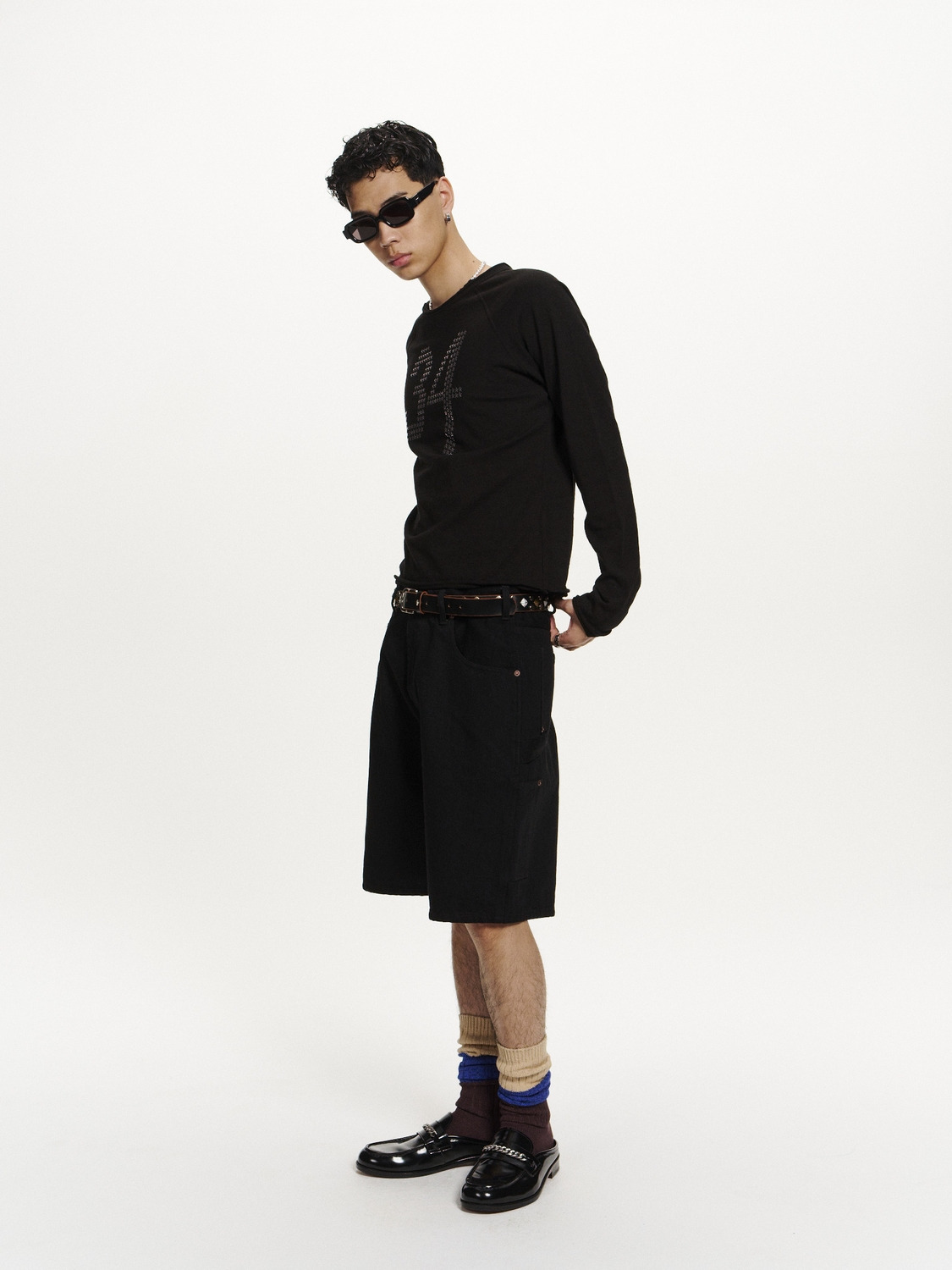 STAR 34' FITTED LONG SLEEVE T-SHIRT 詳細画像 Black 6