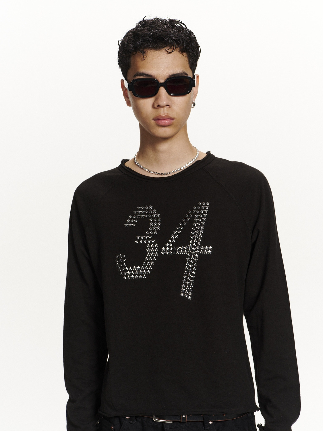 STAR 34' FITTED LONG SLEEVE T-SHIRT 詳細画像 Black 9