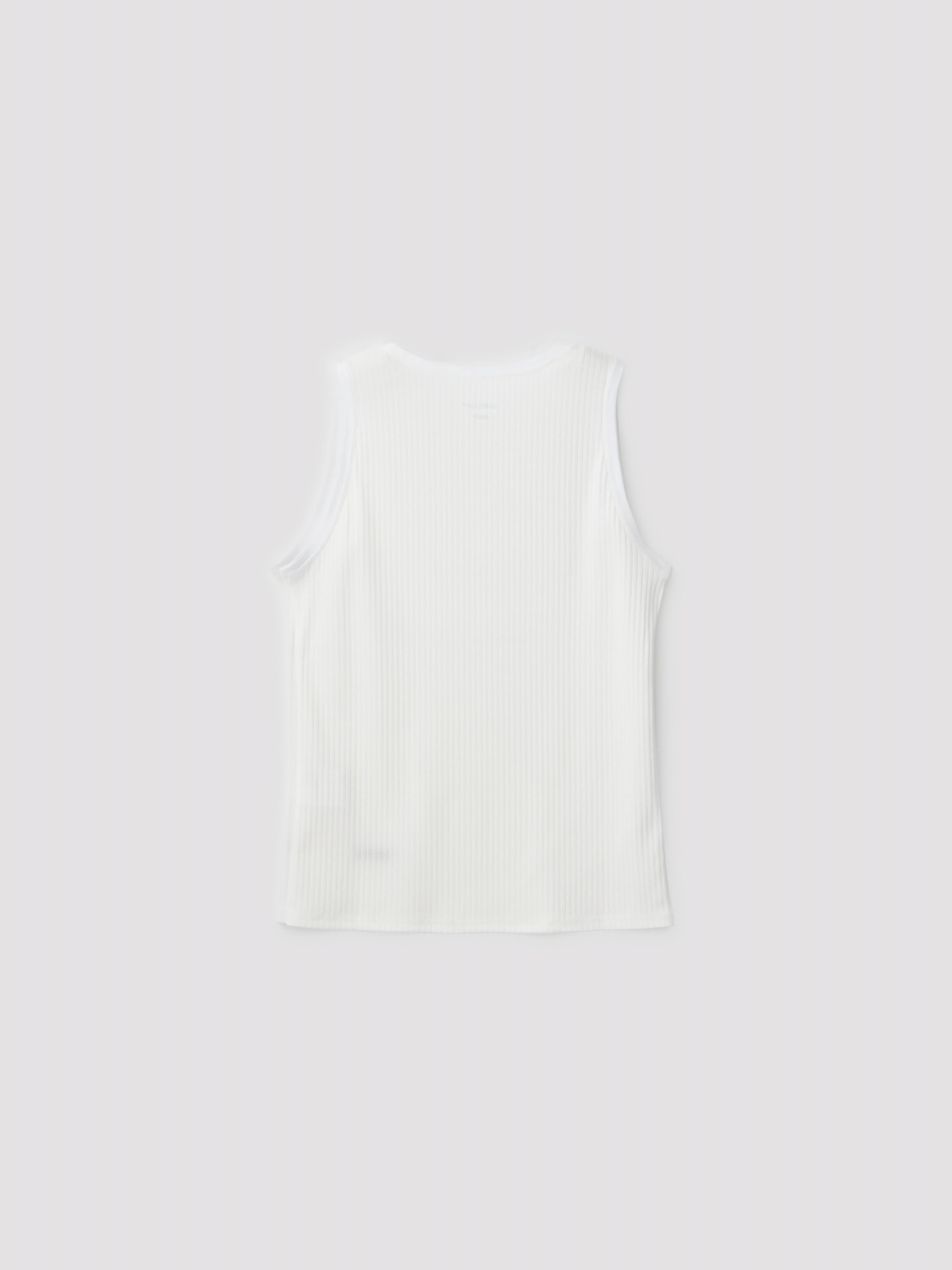 FITTED RIB TANK TOP 詳細画像 White 2