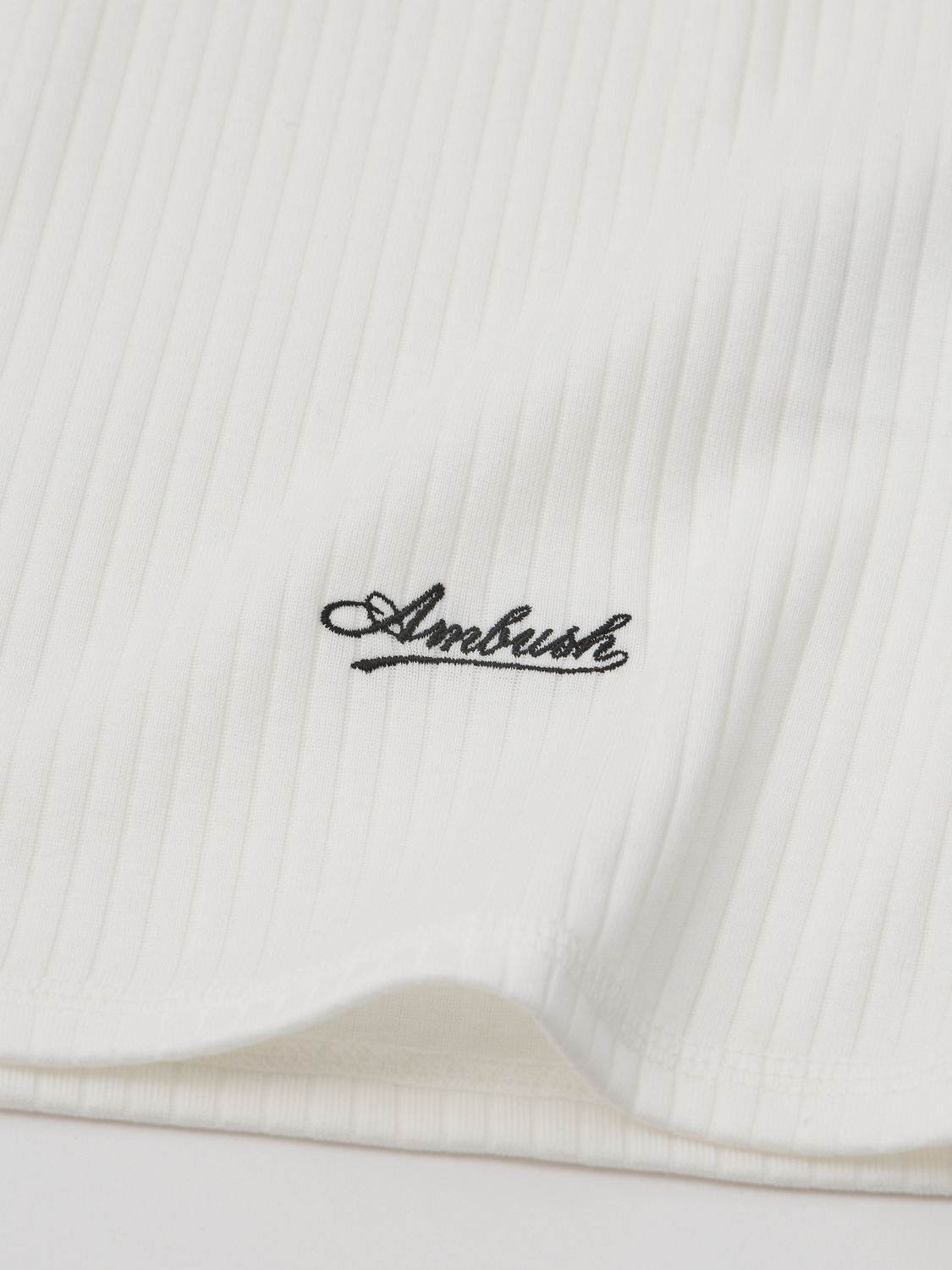 FITTED RIB TANK TOP 詳細画像 White 3