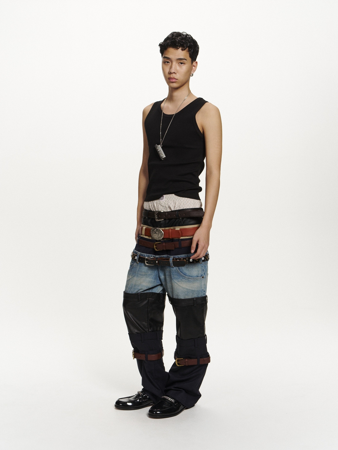 FITTED RIB TANK TOP 詳細画像 Black 2