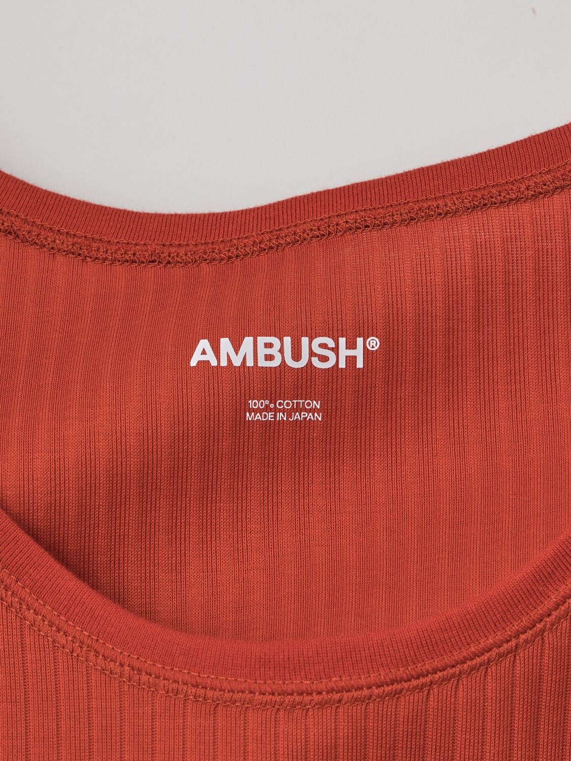 FITTED RIB TANK TOP 詳細画像 Orange 4