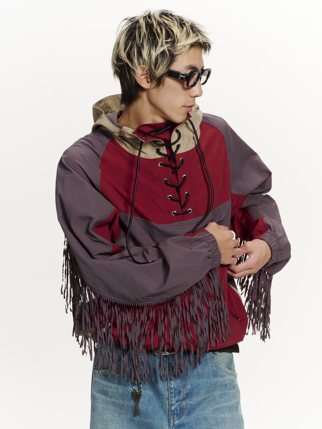 FRINGED NYLON ANORAK 詳細画像 Multi 5