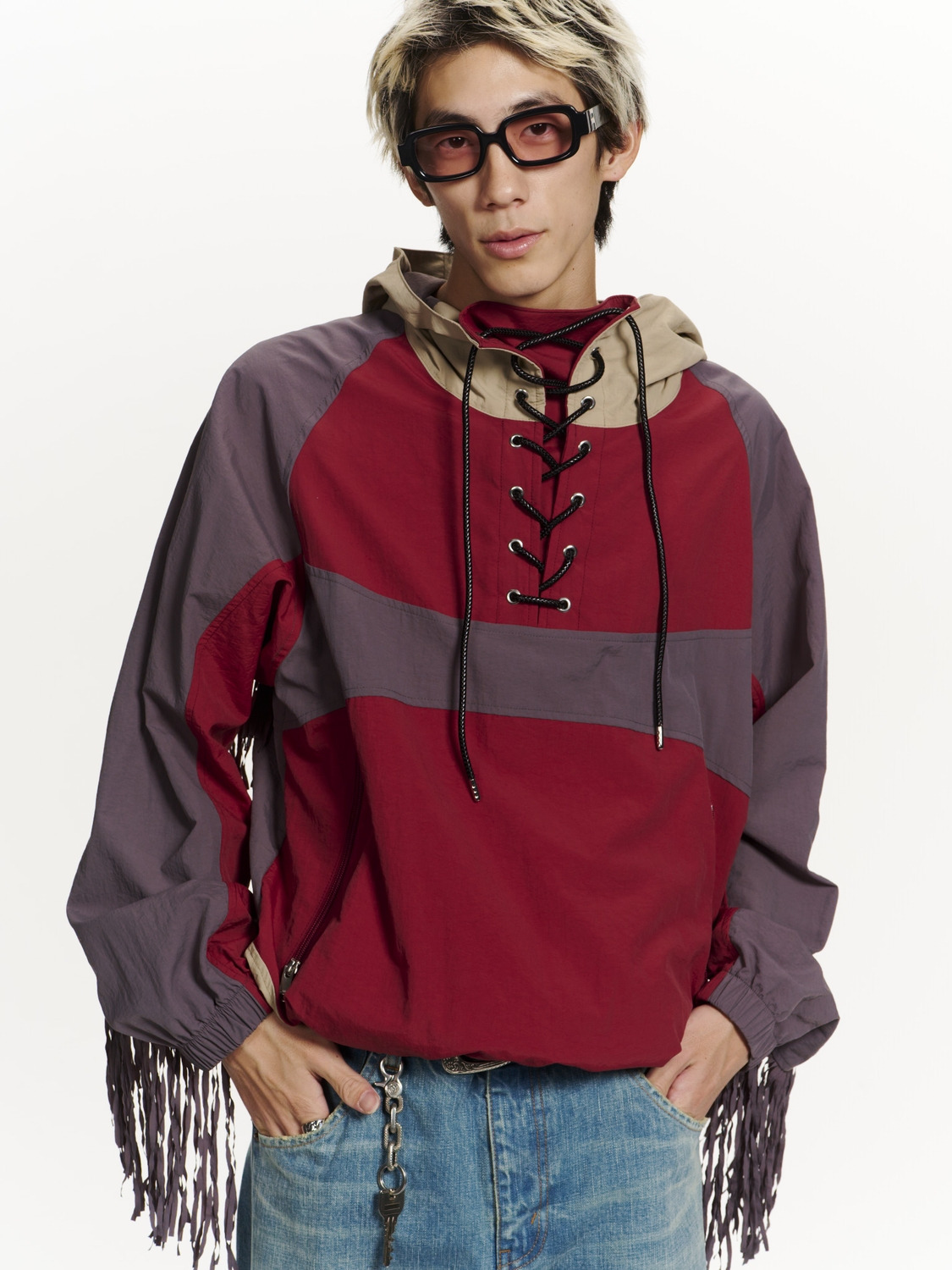 FRINGED NYLON ANORAK 詳細画像 Multi 6