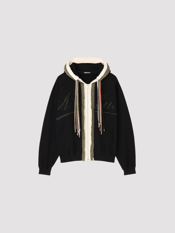 EMBROIDERED MULTICORD HOODIE