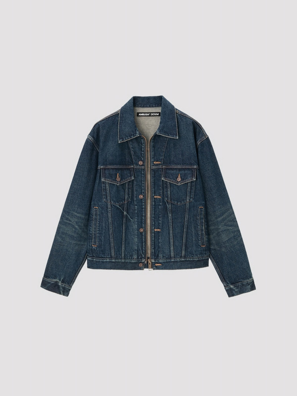 DENIM ZIP-UP JACKET