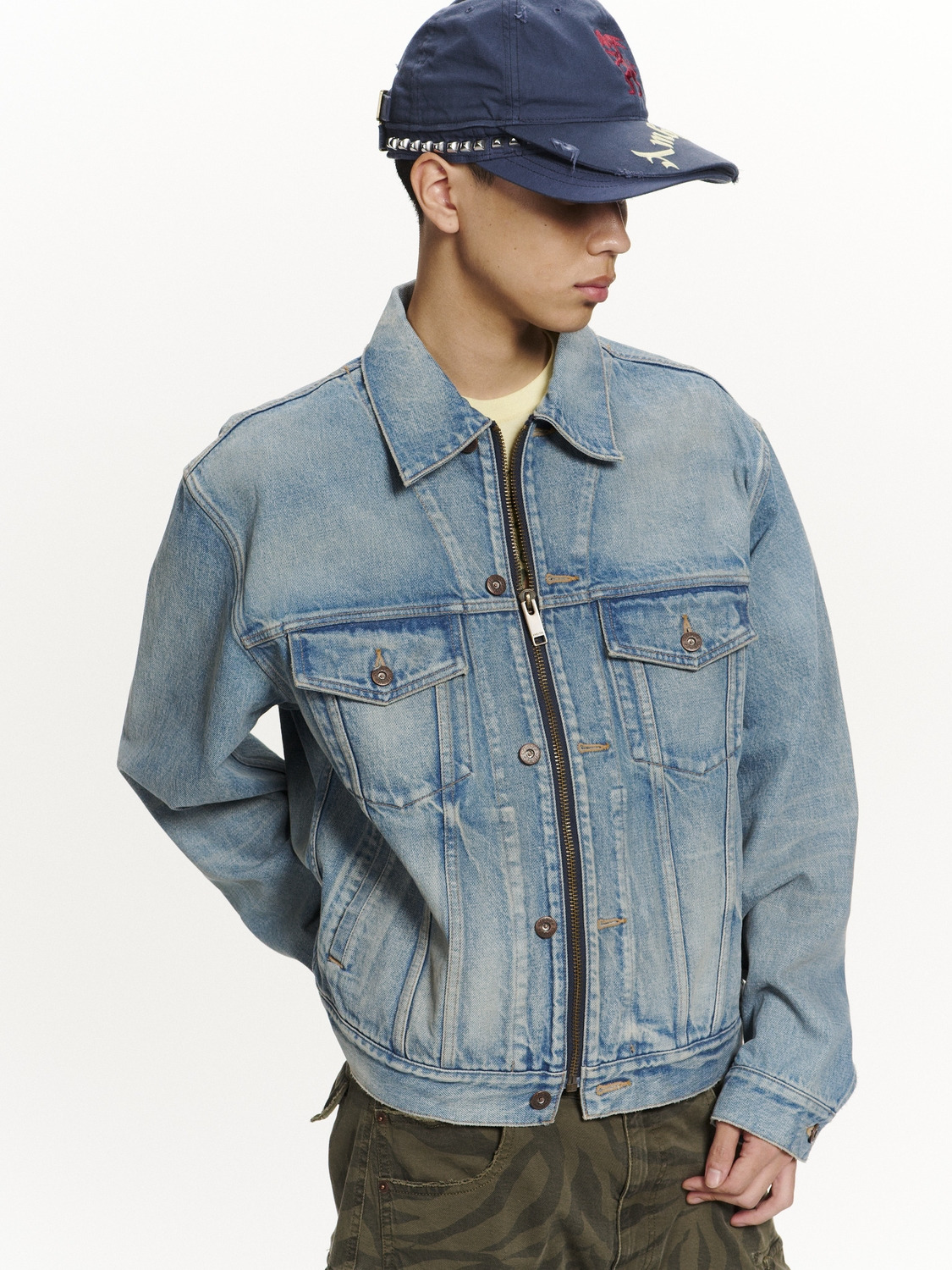 DENIM ZIP-UP JACKET 詳細画像 L.Blue 3