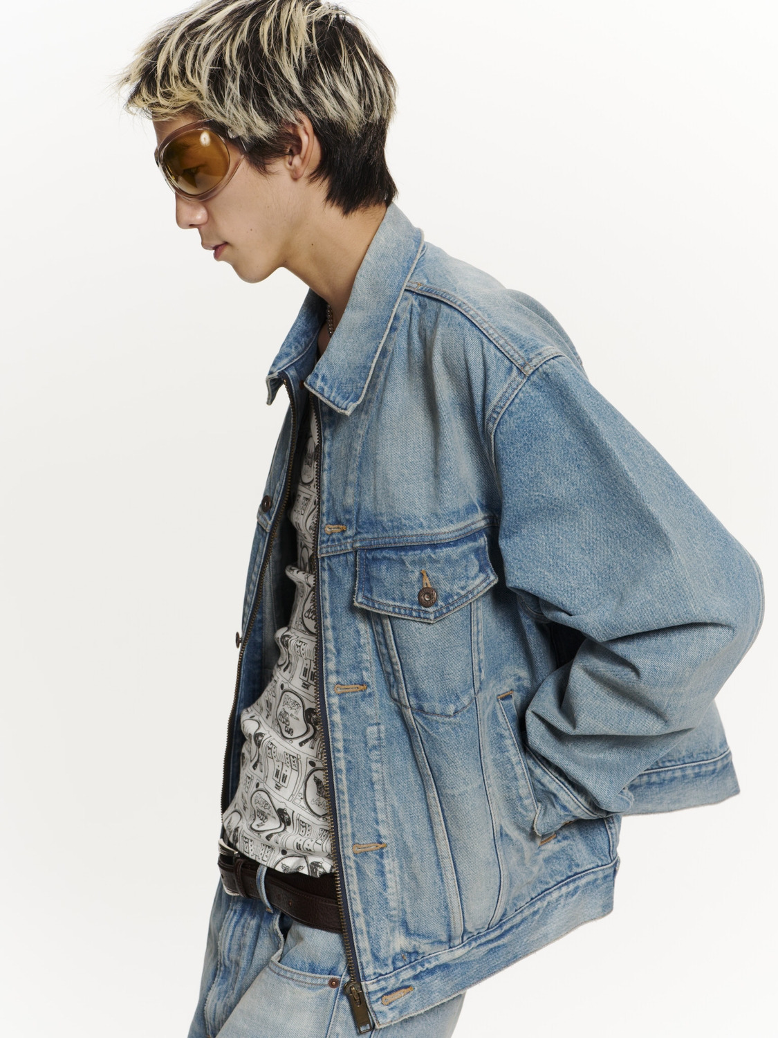 DENIM ZIP-UP JACKET 詳細画像 L.Blue 5