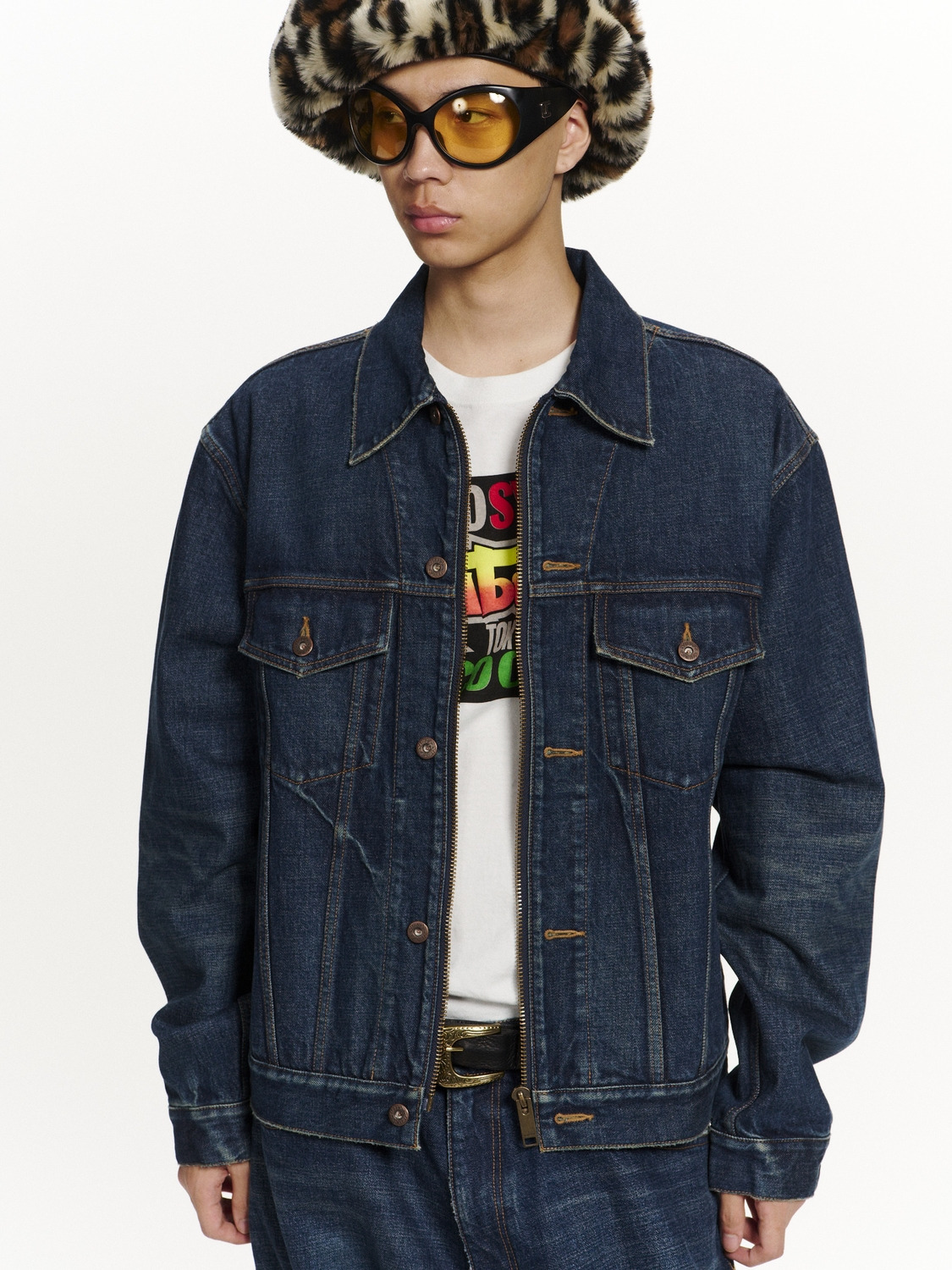 DENIM ZIP-UP JACKET 詳細画像 D.blue 3