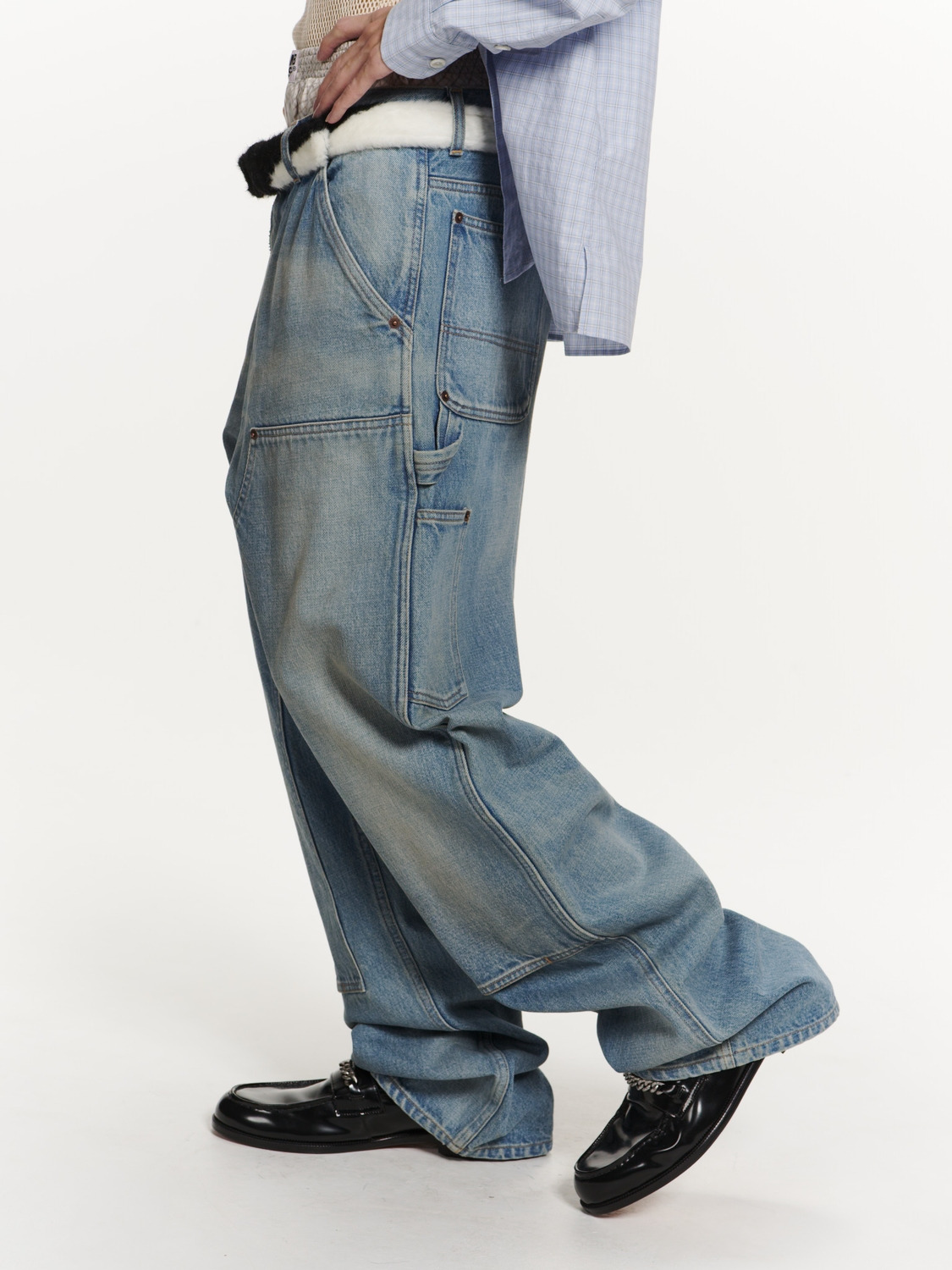 WASHED CARPENTER DENIM PANTS 詳細画像 L.Blue 7
