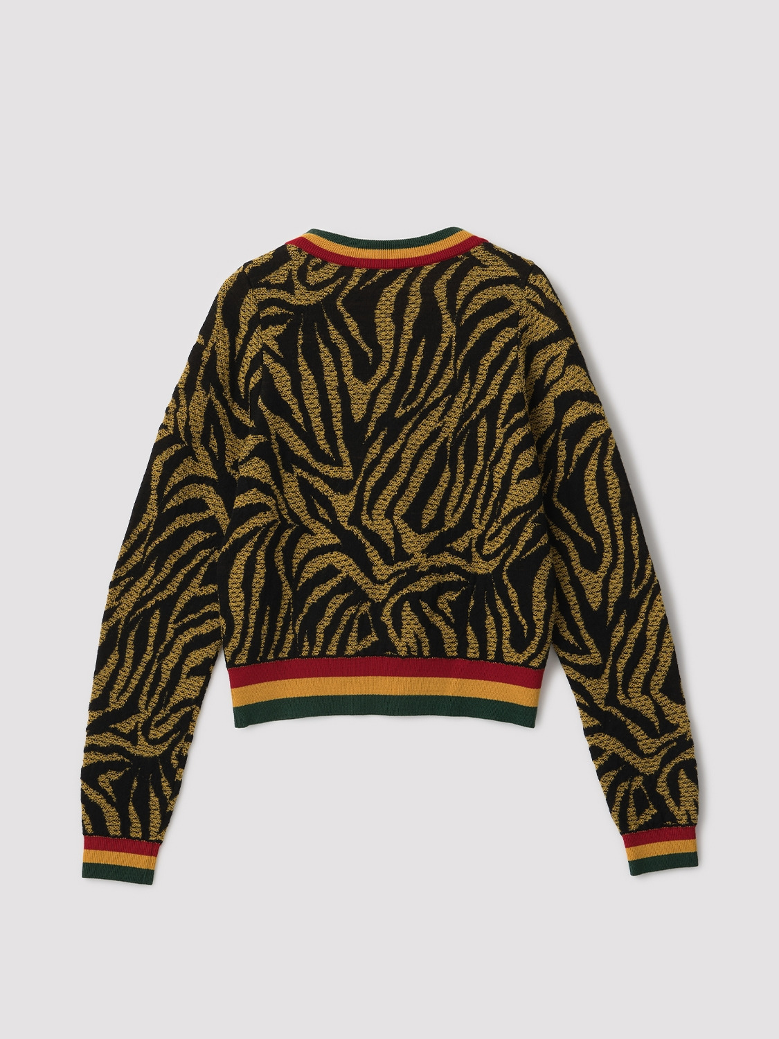 ZEBRA PATTERN KNIT SWEATER 詳細画像 Yellow 2