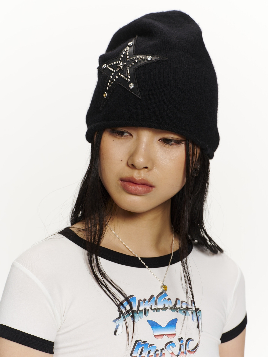 STAR PATCH BEANIE 詳細画像 Black 6