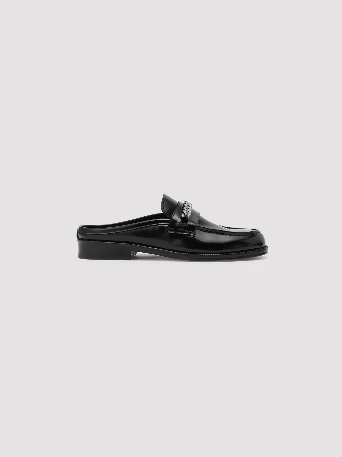 LEATHER SLIP-ON LOAFERS 詳細画像 Black 3