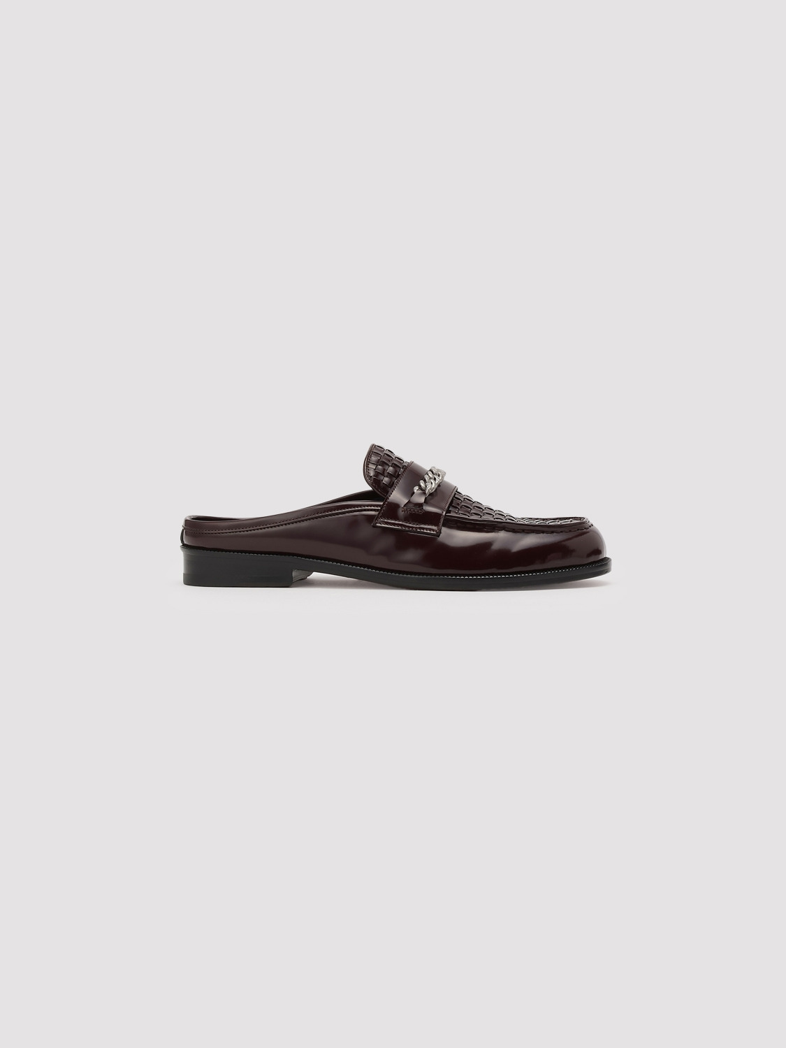 BRAIDED LEATHER SLIP-ON LOAFERS 詳細画像 Burgundy 3