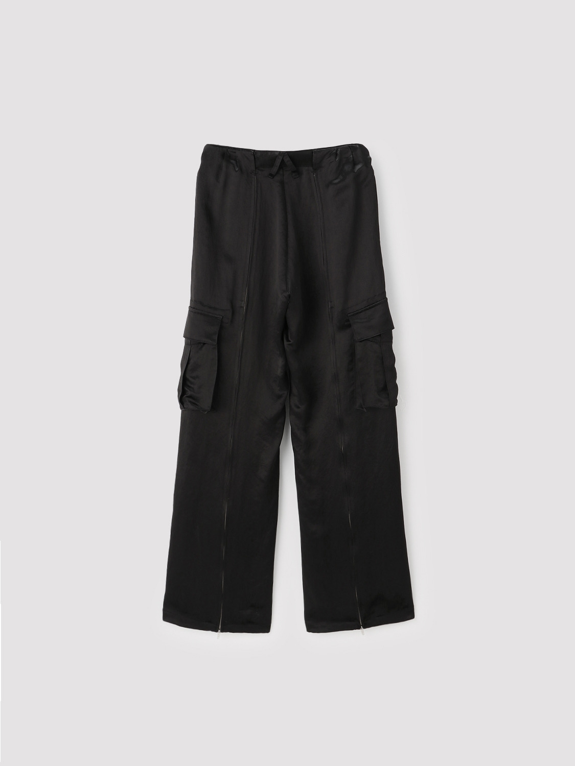 SATIN CARGO PANTS 詳細画像 Black 2