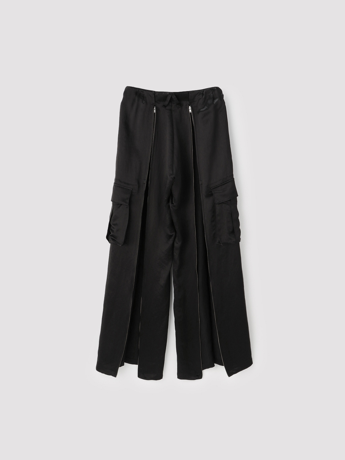 SATIN CARGO PANTS 詳細画像 Black 3