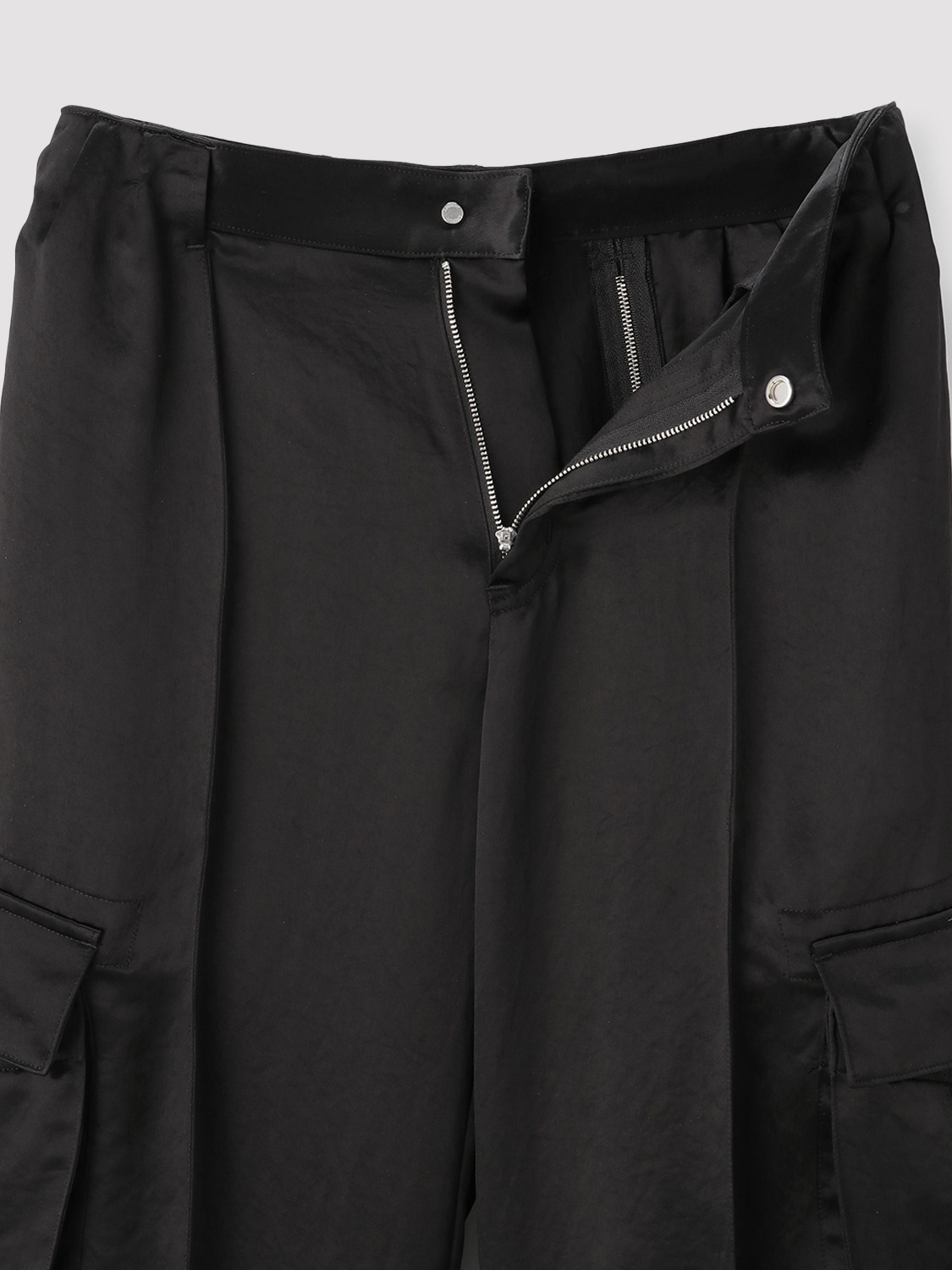 SATIN CARGO PANTS 詳細画像 Black 4
